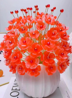 幸运花手工编织DIY仿真花束
