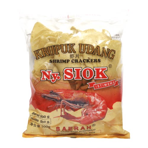 印尼Nyonya Ny.SIOK 虾仁片虾片 虾条shrimp crackers 需油炸500g - 图3