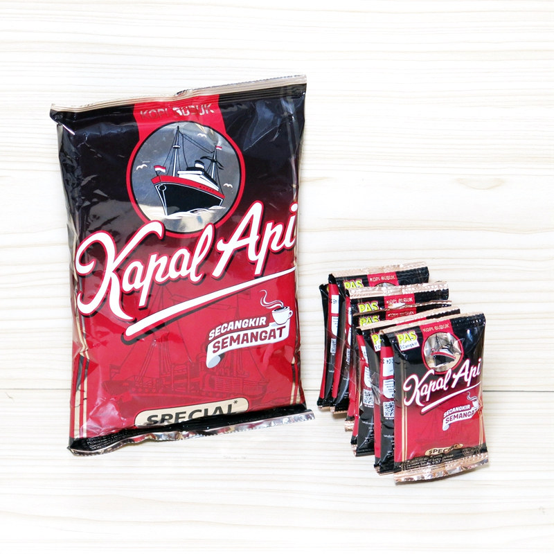 印尼火船咖啡KAPAL API/火船牌黑咖啡粉 special kopi bubuk 150g