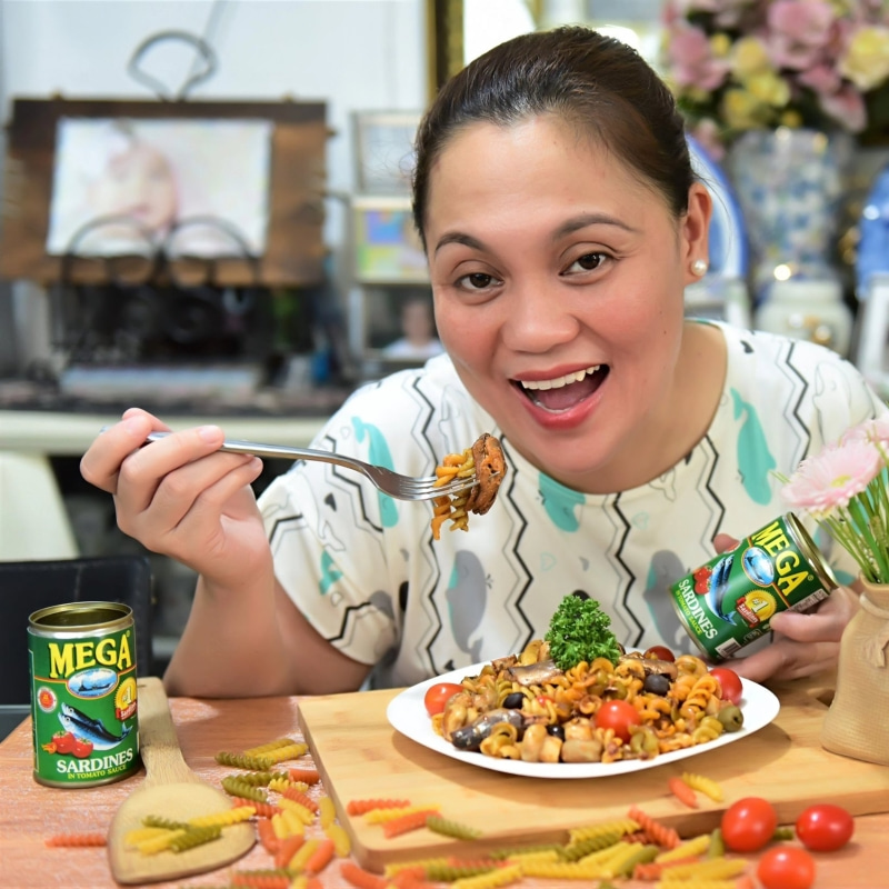 港版菲律宾MEGA美佳金装茄子沙甸鱼155g*2罐沙丁鱼罐头即食下饭菜 - 图2