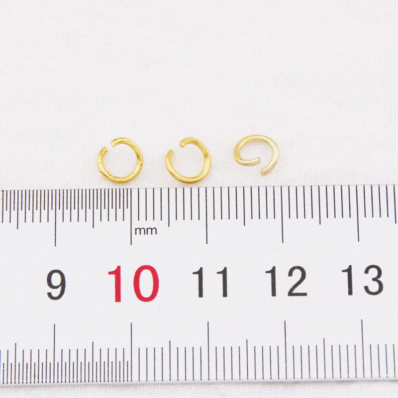 扣头开口圈diy材料配件古法哑金小小环扣滴溜项链挂坠手链圆环,淘宝优惠券,粉丝福利购,淘宝优惠卷