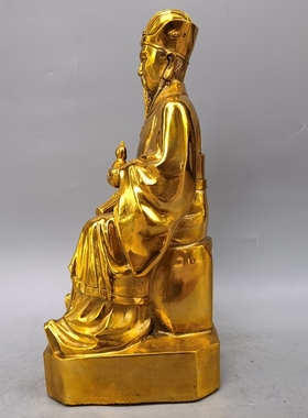 纯铜工艺神像人物桌面手工摆件