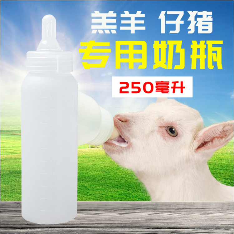 250ml羔羊奶瓶仔猪奶壶宠物用奶瓶小猪硅胶奶嘴养殖用品