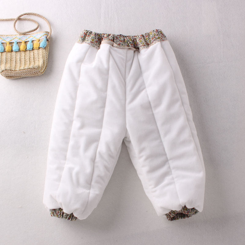 女宝宝碎花加绒裤子秋冬款婴儿可开裆灯笼裤加厚夹棉裤大屁屁男童,淘宝优惠券,粉丝福利购,淘宝优惠卷