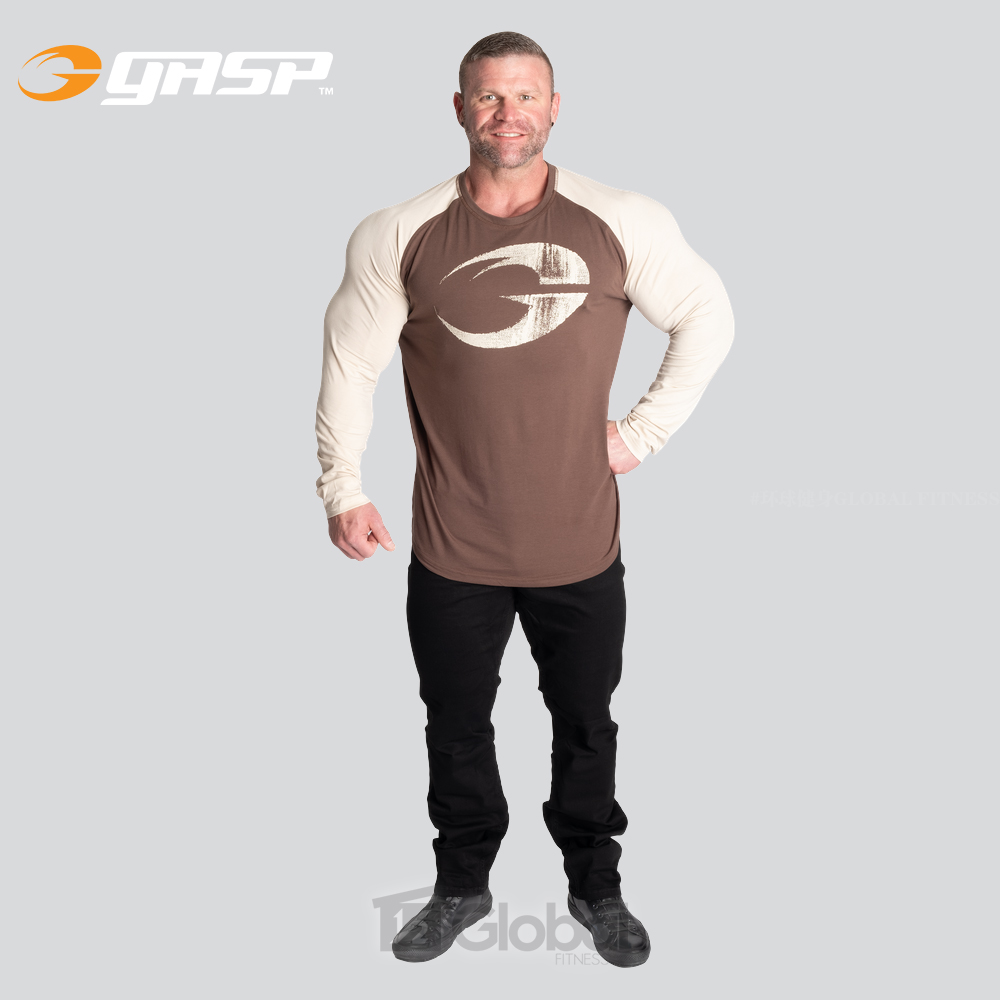 GASP Original raglan ls盖世璞始源力量肌肉运动棉质长袖T恤帅 - 图1