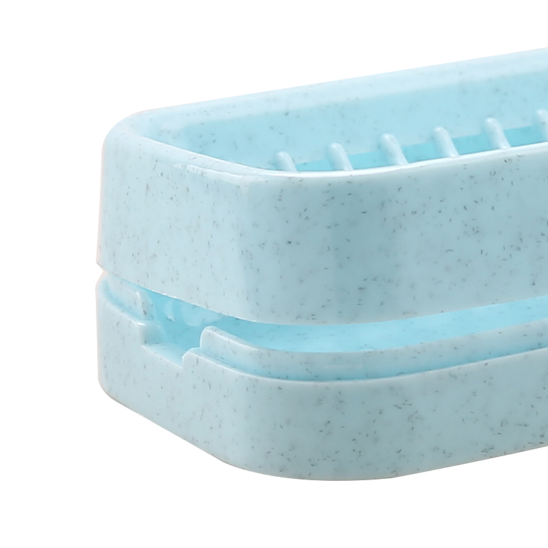 免打孔肥皂盒创意双层沥水香皂盒卫生间家用带盖手工皂肥皂架塑料