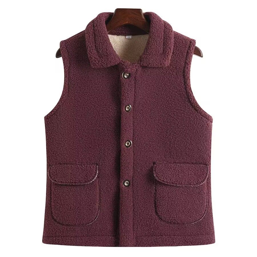 妈妈秋冬颗粒绒马夹女中老年羊羔毛马甲加绒加厚保暖无袖坎肩外套,淘宝优惠券,粉丝福利购,淘宝优惠卷