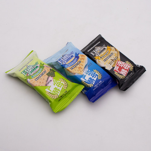 edo苏打饼干咸味海苔芝麻整箱碱性孕妇晚上解饿零食严选酵母梳打 - 图1