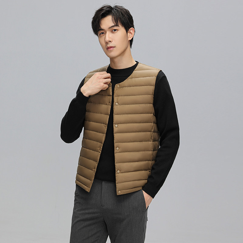 鸭鸭羽绒马甲短款男士2025冬季新款轻薄休闲保暖外穿内穿坎肩背心,淘宝优惠券,粉丝福利购,淘宝优惠卷