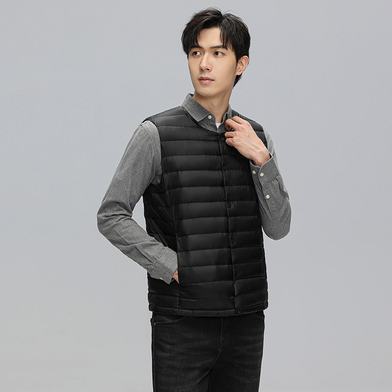 鸭鸭羽绒马甲短款男士2025冬季新款轻薄休闲保暖外穿内穿坎肩背心,淘宝优惠券,粉丝福利购,淘宝优惠卷