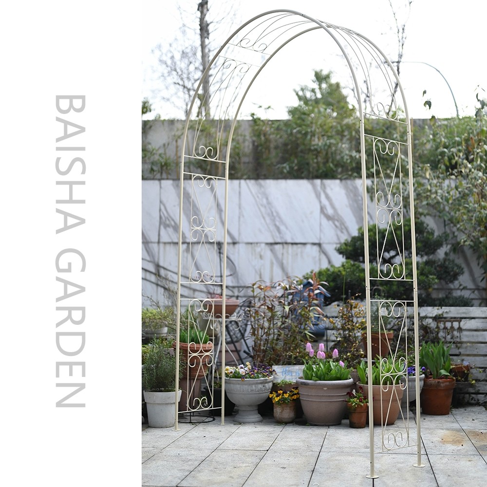 加大户外欧式复古铁艺花架拱门支架庭院装饰置物架花园月季爬藤架,淘宝优惠券,粉丝福利购,淘宝优惠卷