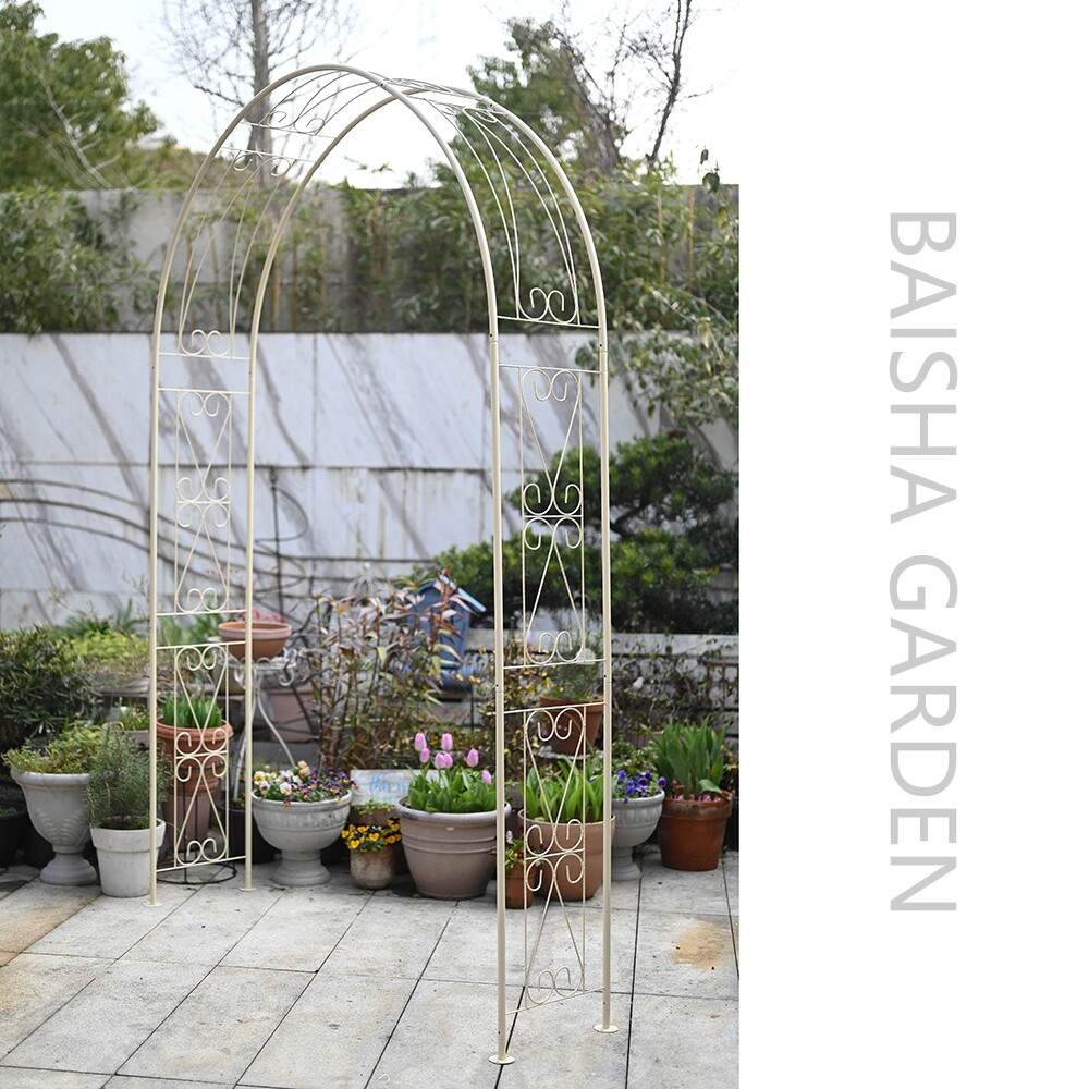 加大户外欧式复古铁艺花架拱门支架庭院装饰置物架花园月季爬藤架,淘宝优惠券,粉丝福利购,淘宝优惠卷