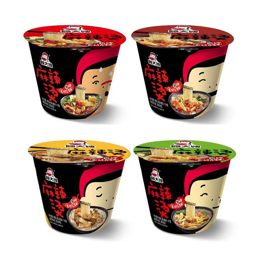 顾大嫂麻辣烫119g 非油炸方便面红薯粉丝粉条速食拌面免煮泡面桶 - 图1