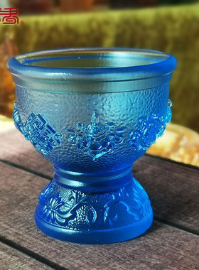 琉璃时尚风寺庙招财镇宅供杯