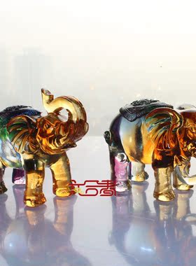 六合春琉璃招财进宝搬迁吉祥象