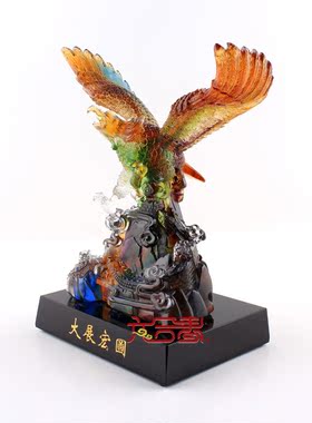 六合春琉璃家居客厅商务工艺品