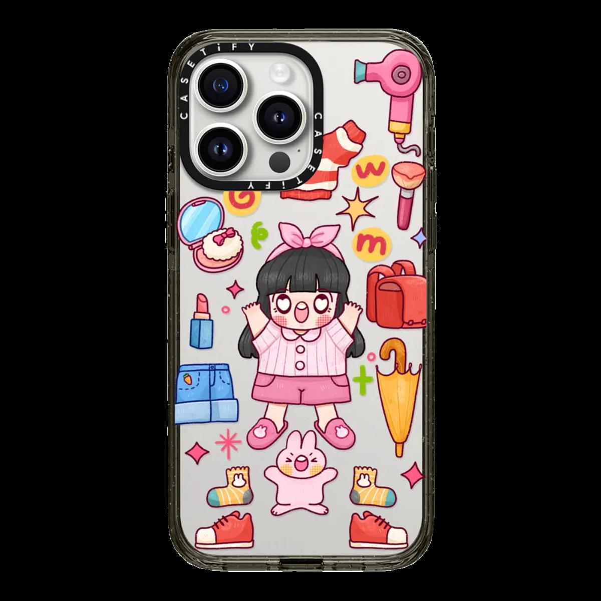 CASETi联名Cooking早餐小女孩15pro适用于iPhone14promax苹果13少女心网红小众13pro麦片兔子12防摔保护壳ins