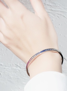 遇见幸运彩石开口手镯半价优惠女