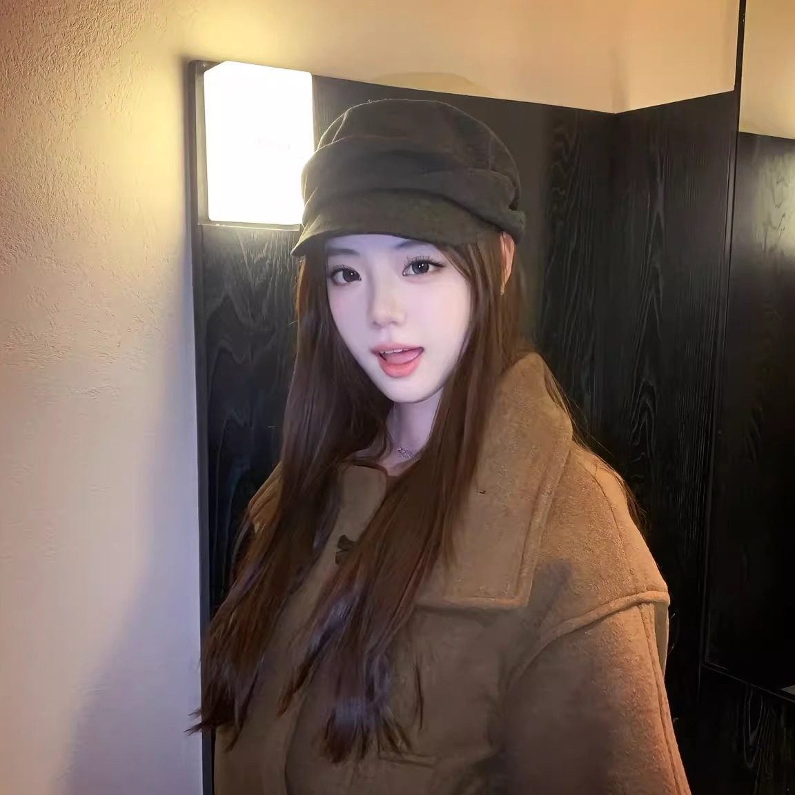 日系山本风黑色褶皱贝雷帽女秋冬显脸小报童帽大头围百搭画家帽子,淘宝优惠券,粉丝福利购,淘宝优惠卷