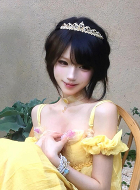 水晶公主皇冠头饰lolita生日王冠