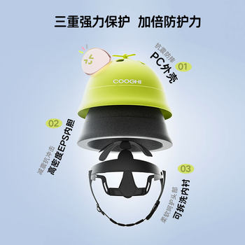 cooghi cool riding scooter bicycle balance car children's 1-year-old helmet baby 2-year-old baby safety helmet ຫມວກກັນກະທົບ