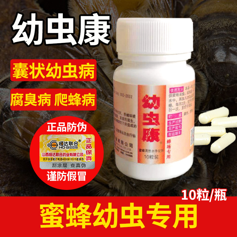 恒达幼虫康胶囊养蜂用药蜜蜂中蜂囊状幼虫病烂子病蜂药正品蜂具 - 图0