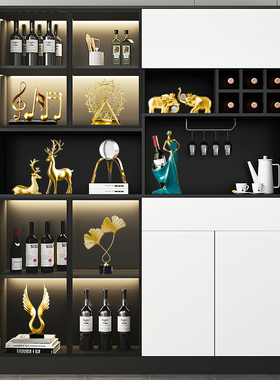 酒柜综合摆件