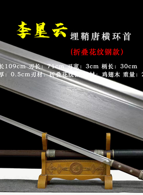 埋鞘唐横刀环首不良人李星云龙泉市镇宅宝剑唐剑防身冷兵器未开刃