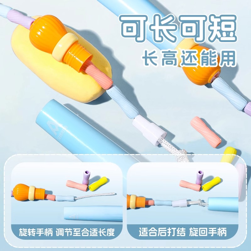 得力竹节跳绳儿童小学生专用幼儿园一年级初学5岁可爱跳神中考用