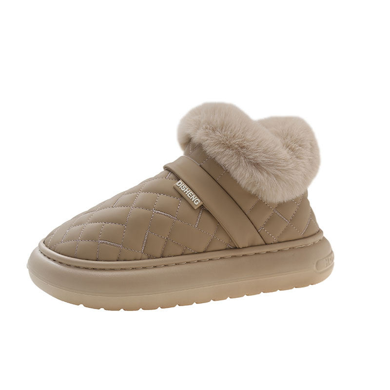 高帮毛口包跟棉拖鞋女冬季外穿时尚加厚毛绒室内家居防水保暖棉鞋,淘宝优惠券,粉丝福利购,淘宝优惠卷