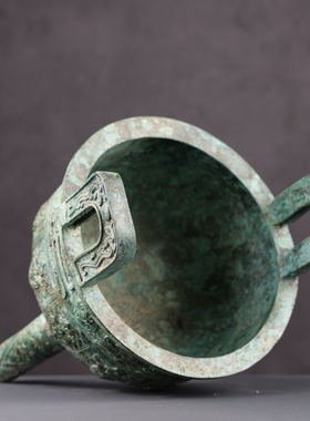 西周蝉纹鼎古装影视道具鼎摆件博物馆古玩收藏家居高档礼品摆件藏