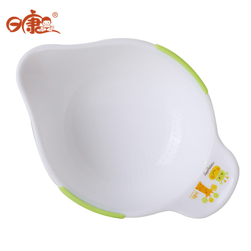 日康宝宝学食碗 婴儿碗勺餐具套装 防烫防摔吃