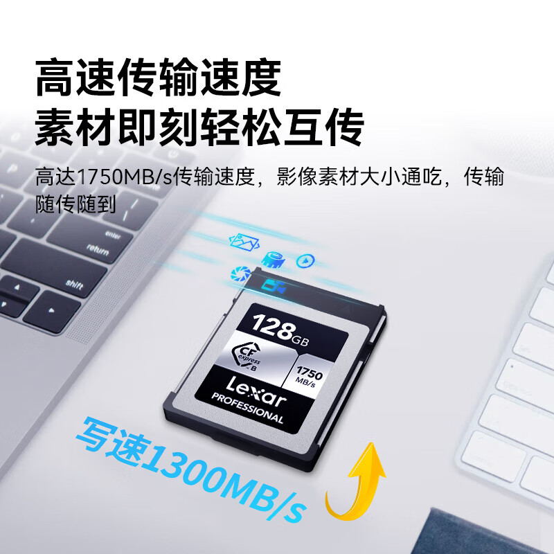 雷克沙CFEB卡CFExpress存储卡128G相机XQD内存卡cfb卡佳能尼康Z9 - 图1