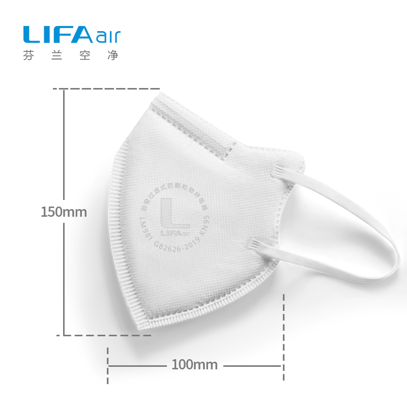 LIFAair KN95防护口罩防花粉防雾霾防飞沫隐形支架独立包装LM981 - 图3