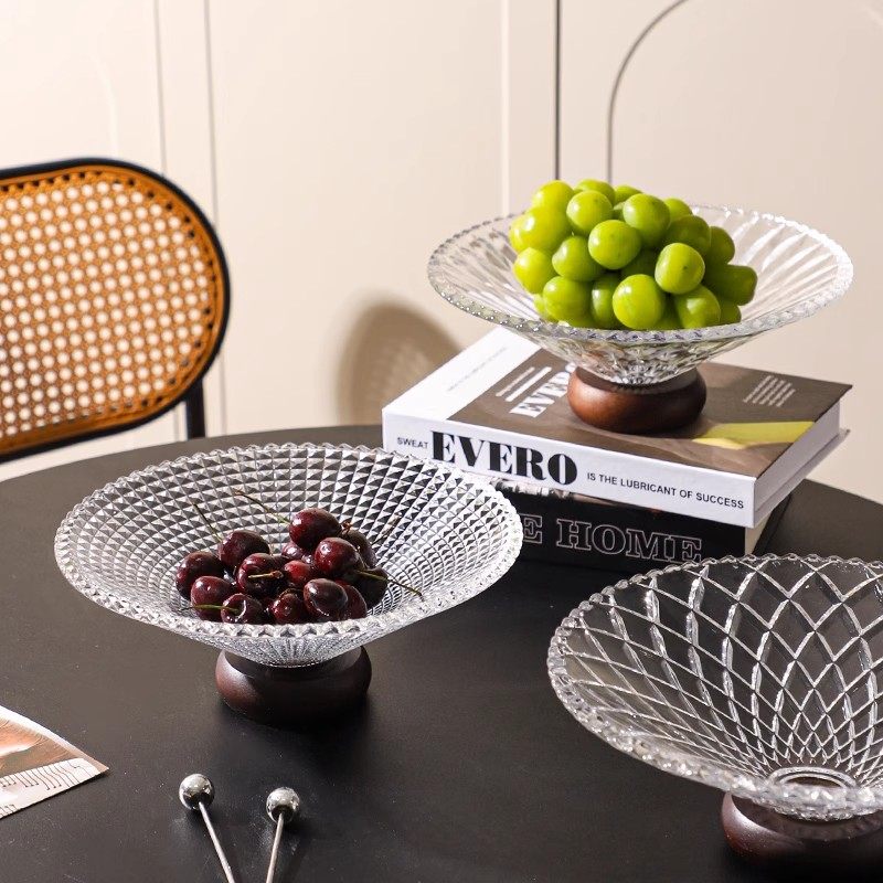 水果盘家用客厅茶几轻奢高级感玻璃果盘干果盘前台糖果零食摆放盘,淘宝优惠券,粉丝福利购,淘宝优惠卷