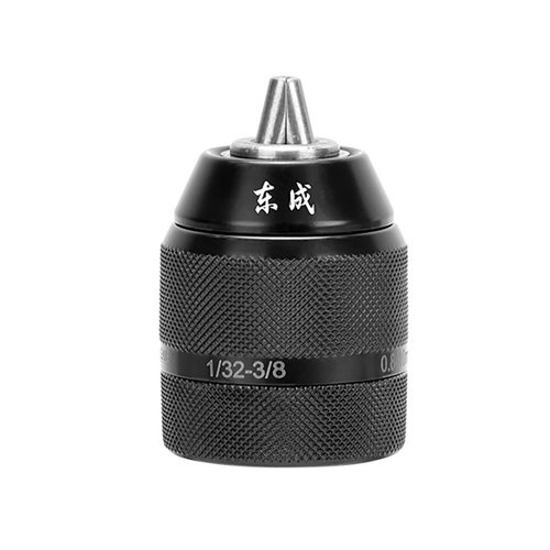 东成10/13mm手紧式金属棘轮钻夹头手电钻电动扳手自锁转换铁夹头 - 图3
