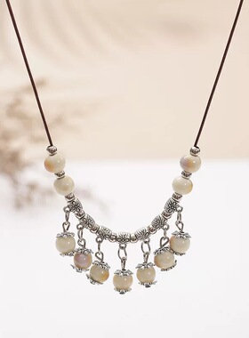 新中式复古民族风蝴蝶项链