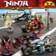 Shadow Ninja Brick Chariot Blade Giant Wheel Motorcycle Figure