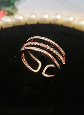 开口多层戒指女轻奢网红