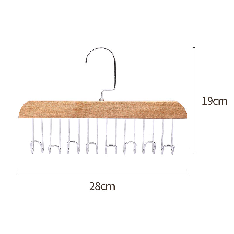 多功能挂衣钩收纳神器八钩省空间木质吊带内衣领带挂钩衣柜衣橱用,淘宝优惠券,粉丝福利购,淘宝优惠卷