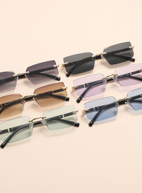 新款无框时尚太阳眼镜