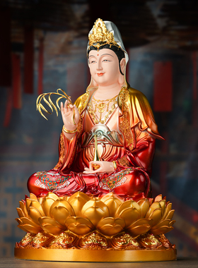 观音娘娘释迦牟尼地藏王弥勒笑佛树脂佛像全堂佛娑婆四圣家用供奉