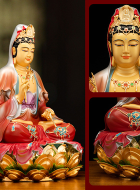 纯铜观音观世音佛像供奉神像