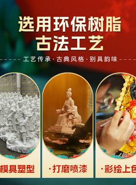 赵公明神像摆件树脂佛像家用