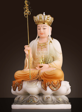 汉白玉佛像供奉家用全佛堂摆件