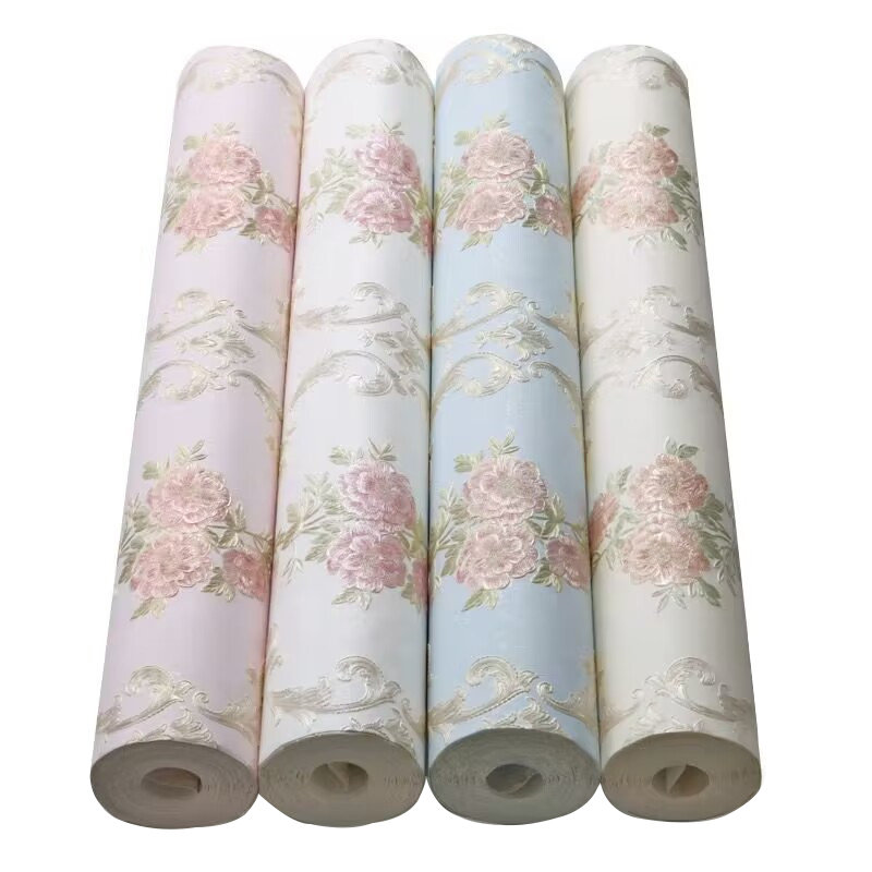 自粘欧式田园3D立体墙纸加厚卧室温馨家用客厅无纺布背景墙壁贴纸,淘宝优惠券,粉丝福利购,淘宝优惠卷