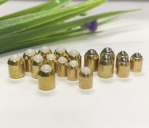 H62 brass polished rod spring ball steel ball steel without screw tooth pattern No step light body copper touch bead fast processing order