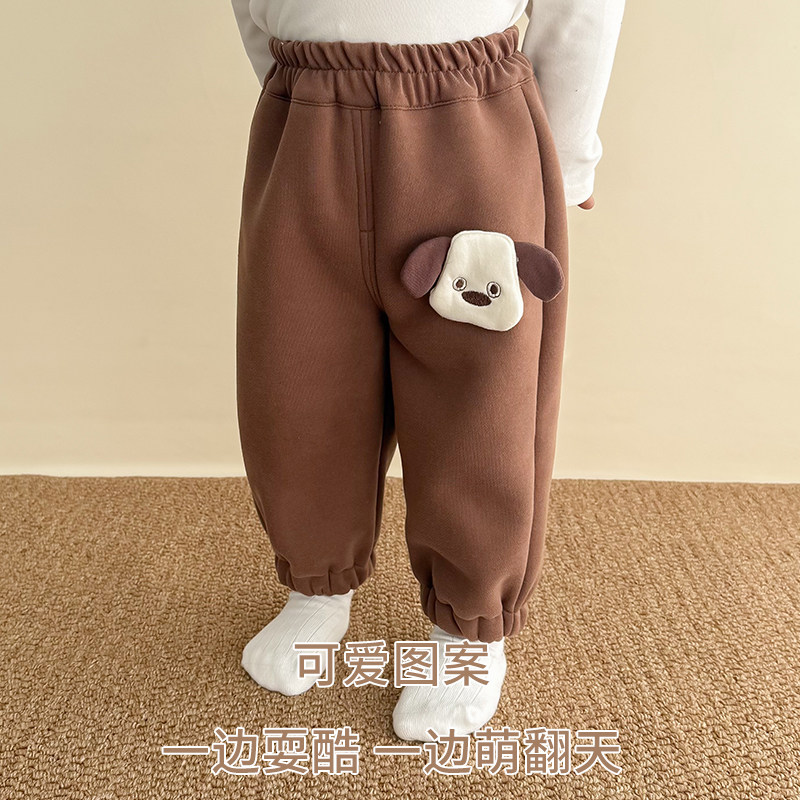 宝宝加绒裤子秋冬季a类薄绒小月龄婴儿保暖外穿1岁洋气儿童休闲裤,淘宝优惠券,粉丝福利购,淘宝优惠卷