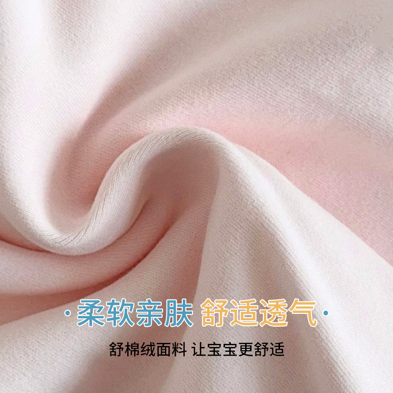 纯棉婴儿连体衣秋冬衣服加厚内搭打底贴身保暖内衣新生儿宝宝睡衣 - 图2