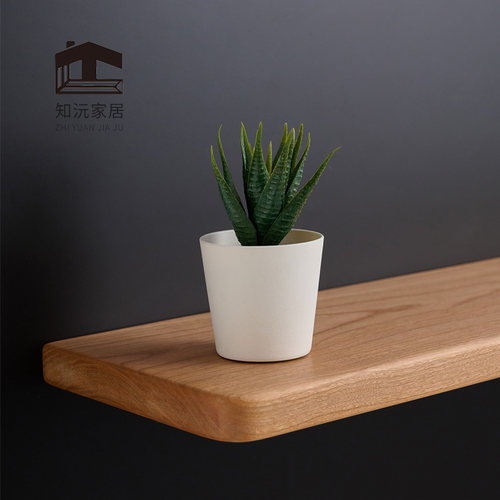 异型定制专拍 樱桃木北美FAS黑胡桃木老榆木一字置物架实木隔板 - 图0